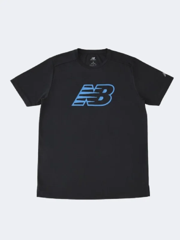 Camping T-Shirt for Men-New Balance Sport Essentials Men Performance T-Shirt Black Multi