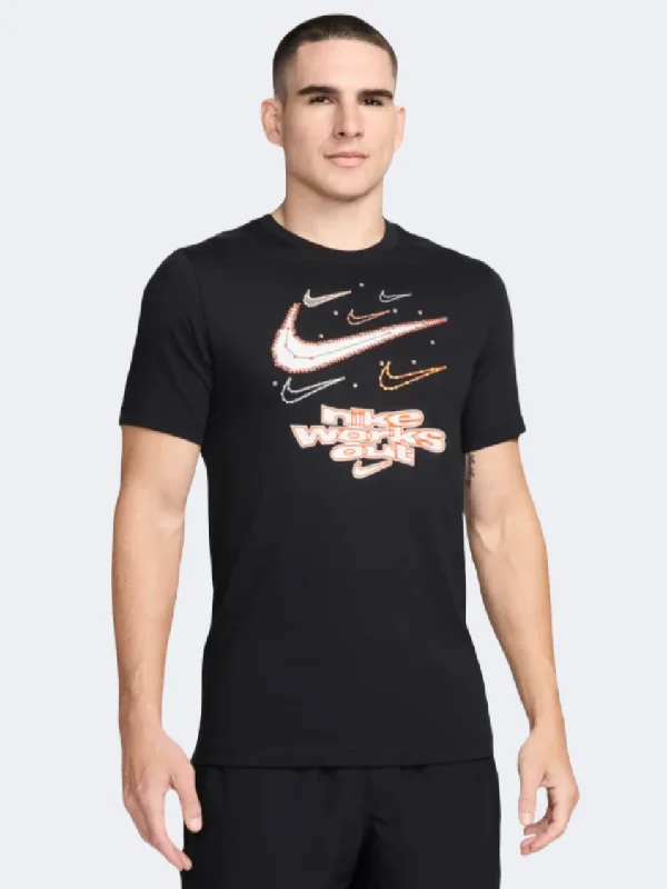 Tennis T-Shirt for Women-Nike Df Lykyk Men Training T-Shirt Black