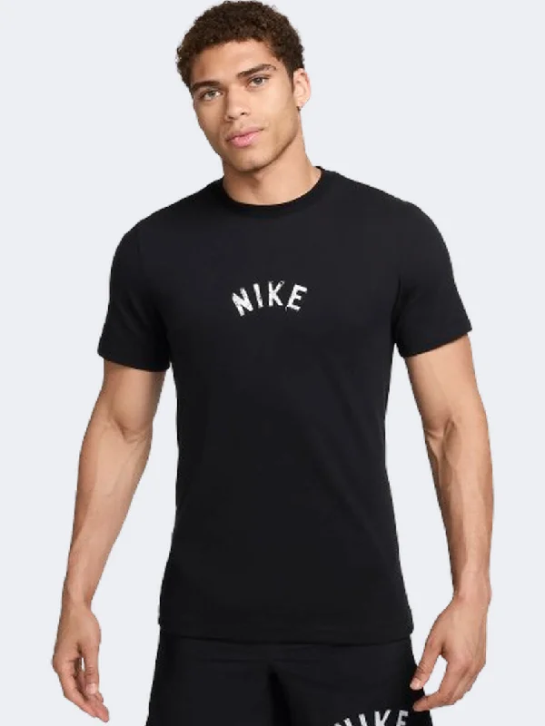 Designer T-Shirt for Women-Nike Df Swoosh 2 Men Training T-Shirt Black