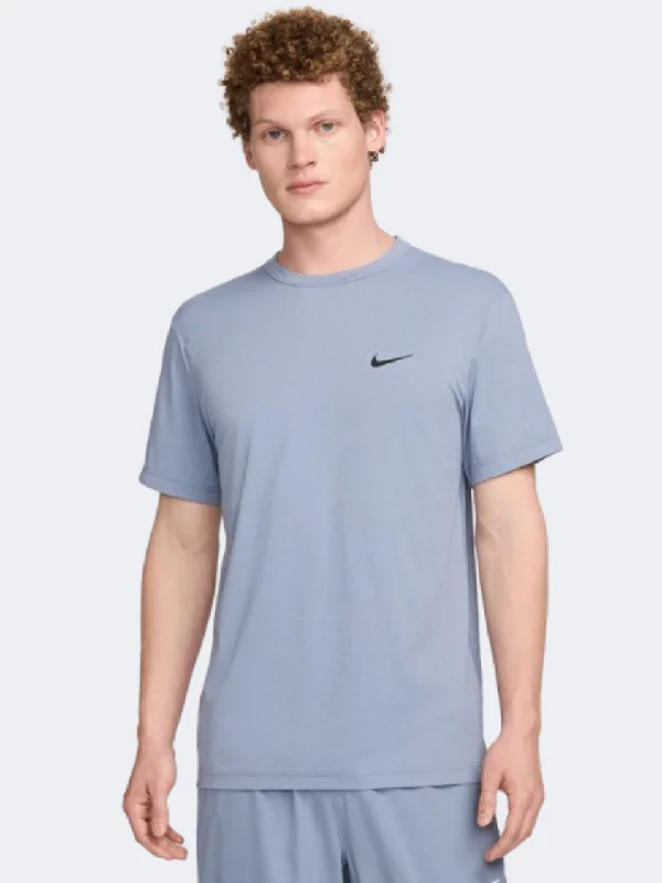 Casual T-Shirt for Men-Nike Df Uv Hyverse Men Training T-Shirt Ashen Slate/Black