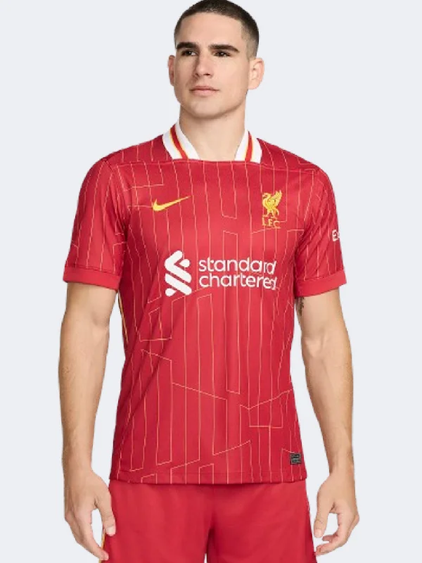 Football T-Shirt for Women-Nike Liverpool Fc Df Jersey Stadium Home Men Football T-Shirt Red/White/Yellow