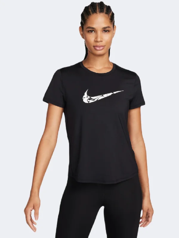 Hiking T-Shirt for Men-Nike One Swoosh Hbr Df Women Running T-Shirt Black/White