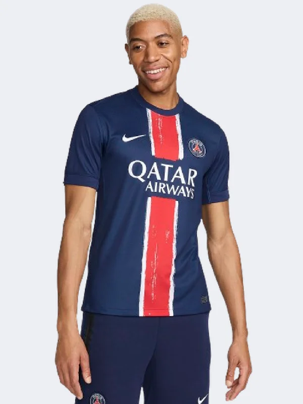 Soccer T-Shirt for Men-Nike Paris Saint Germain Df Jersey Stadium Home Men Football T-Shirt Navy/White/Red