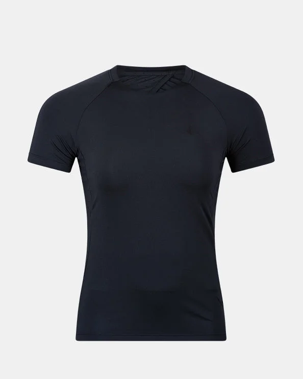 Office T-Shirt for Women-Oil And Gaz Plain Women Training T-Shirt Black