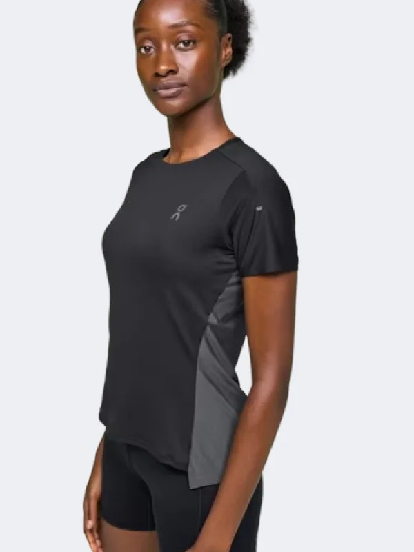 Tall T-Shirt for Men-On Performance Women Running T-Shirt Black/Eclipse