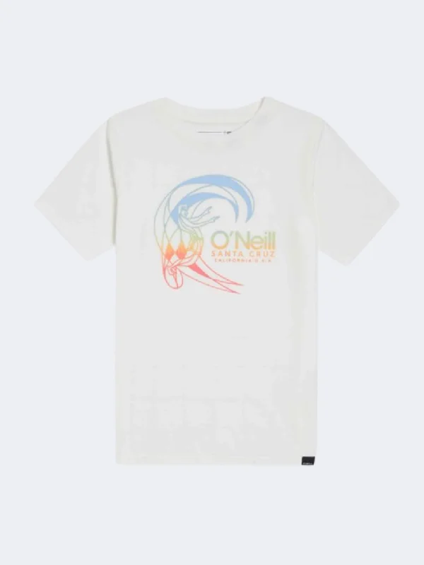 Band T-Shirt for Men-Oneill Circle Surfer Boys Beach T-Shirt Snow White