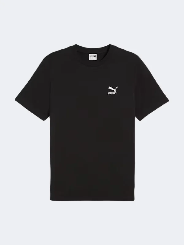 Winter T-Shirt for Women-Puma Classics Small Logo Men Lifestyle T-Shirt Black