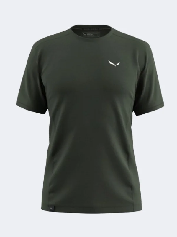 Short Sleeve T-Shirt for Men-Salewa Puez Dry Men Hiking T-Shirtdark Olive