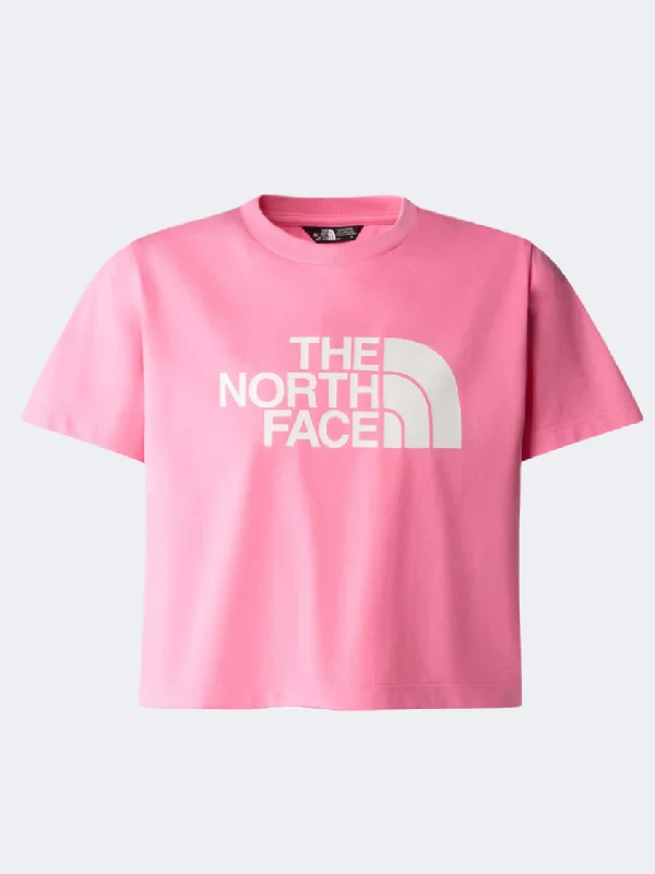 Sleeveless T-Shirt for Men-The North Face Crop Easy Girls Lifestyle T-Shirt Gamma Pink