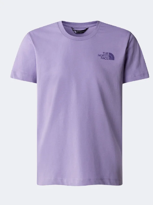 Striped T-Shirt for Men-The North Face Relaxed Girls Lifestyle T-Shirt High Purple