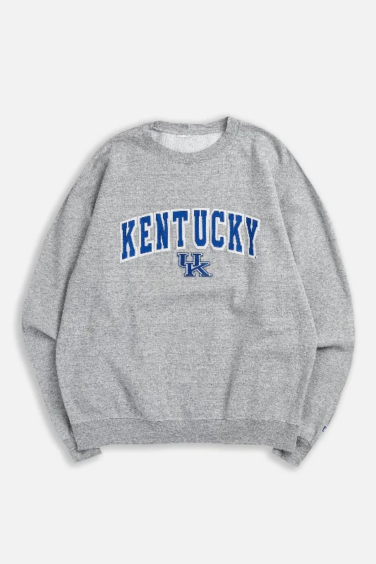 Long Sleeve Cotton T-Shirts-Vintage Kentucky Sweatshirt - L