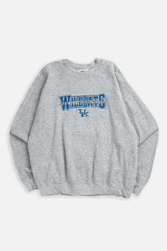 Long Sleeve Oversized T-Shirts-Vintage Kentucky University Sweatshirt - L