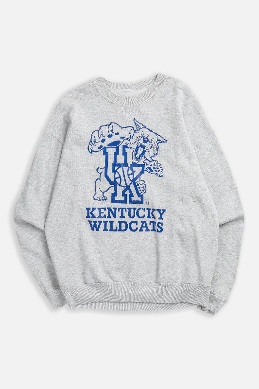 Long Sleeve Graphic T-Shirts-Vintage Kentucky Wildcats Sweatshirt - L