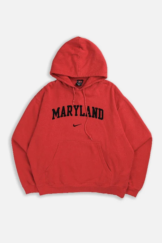 Long Sleeve Muslim Shirts-Vintage Maryland Nike Team Sweatshirt - M