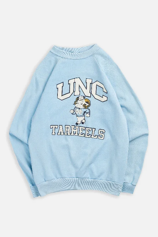 Long Sleeve Space Shirts-Vintage North Carolina Tarheels Sweatshirt - L