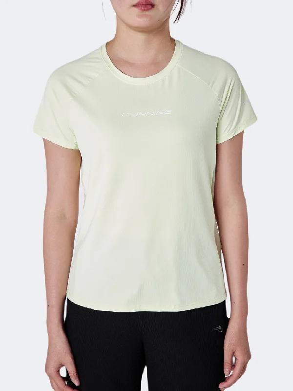 Fall T-Shirt for Women-Anta Advanced Women Running T-Shirt Green