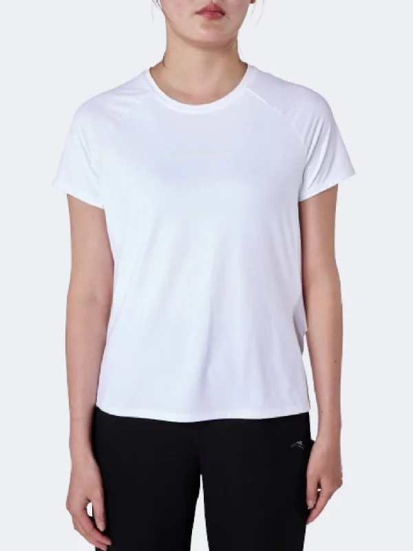 Fall T-Shirt for Men-Anta Advanced Women Running T-Shirt White