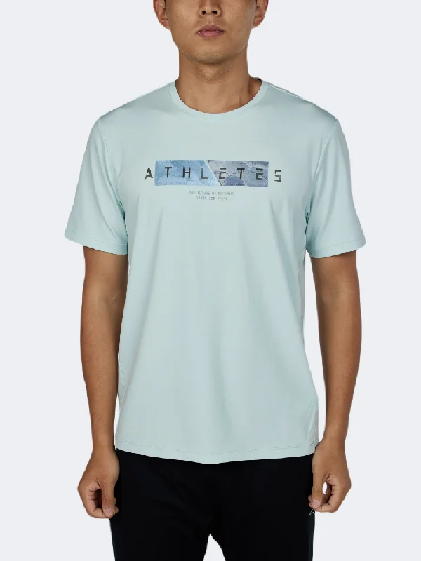 Anniversary T-Shirt for Men-Anta Metropolitan Men Training T-Shirt Light Blue