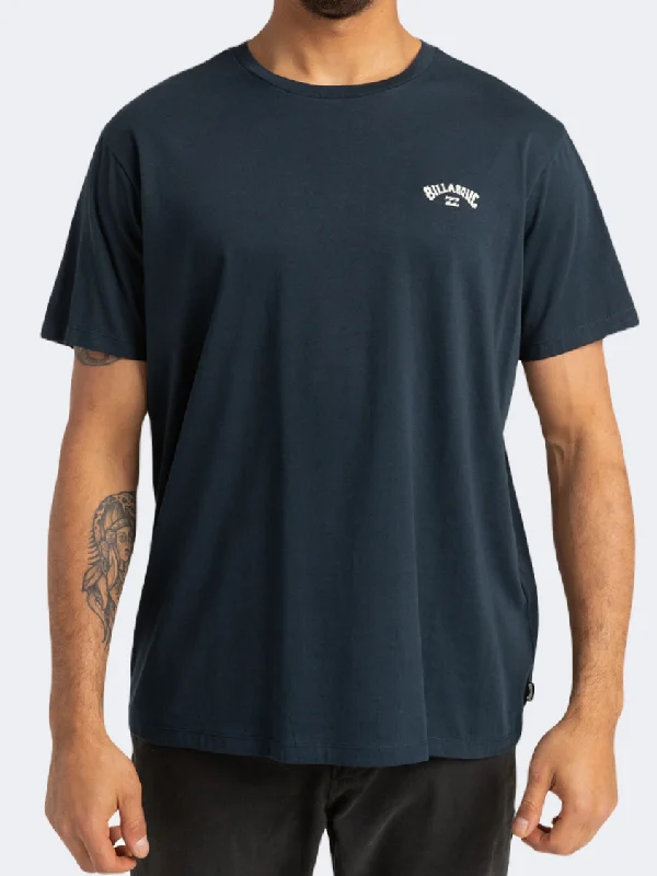 Quick Dry T-Shirt for Men-Billabong Arch Men Lifestyle T-Shirt Navy