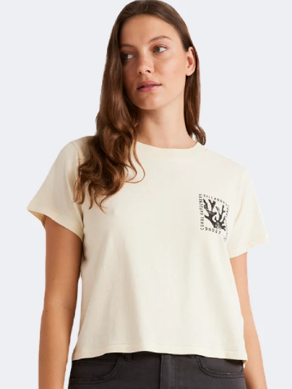 Graphic T-Shirt for Men-Billabong Coral Gardener Women Lifestyle T-Shirt White Cap