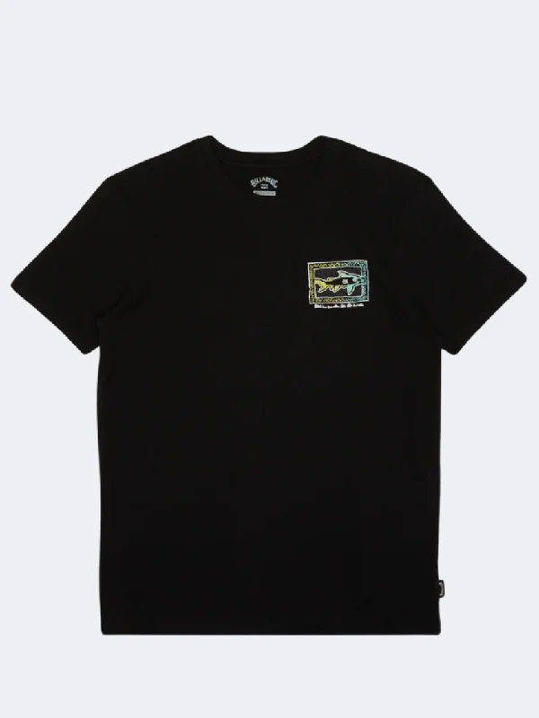 Plain T-Shirt for Men-Billabong Sharky Boys Lifestyle T-Shirt Black