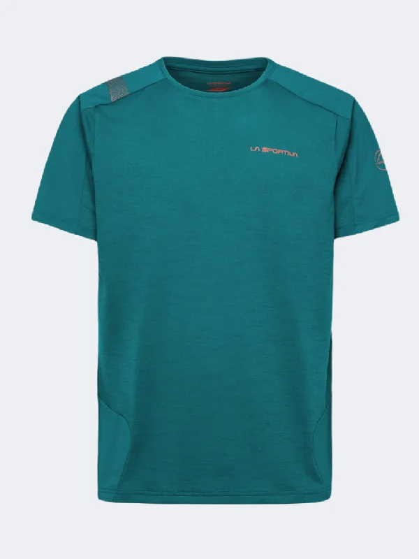 Hiking T-Shirt for Women-La Sportiva Compass Men Hiking T-Shirt Everglade