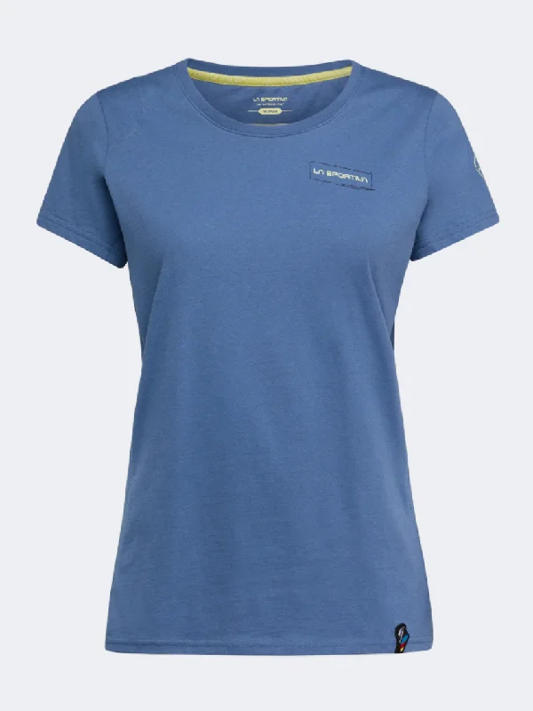 Camping T-Shirt for Women-La Sportiva Mantra Women Climbing T-Shirt Moonlight