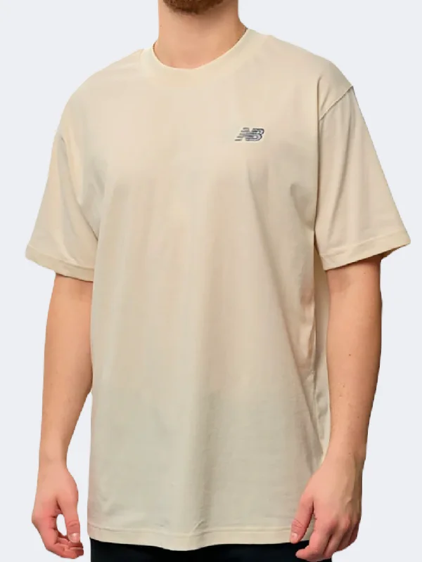 Tennis T-Shirt for Men-New Balance Small Logo Men Lifestyle T-Shirt Linen