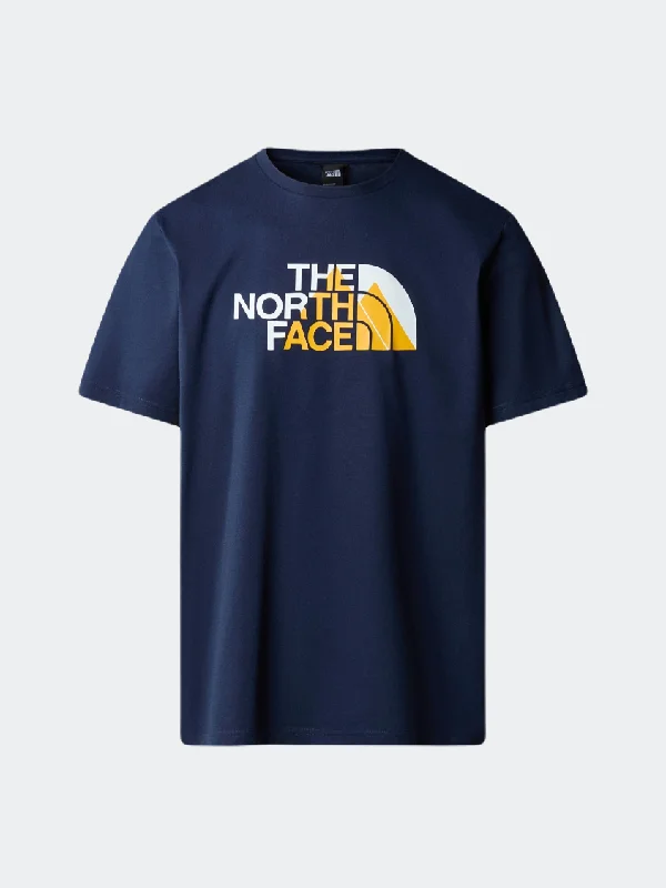 Halloween T-Shirt for Women-The North Face Biner Graphic 1 Men Lifestyle T-Shirt Navy