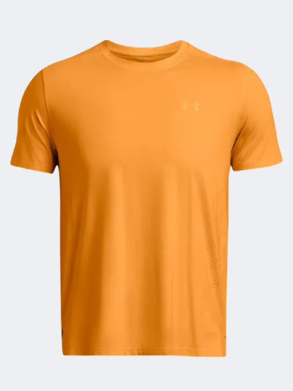 Custom T-Shirt for Men-Under Armour Laser Men Running T-Shirt Orange/Reflective