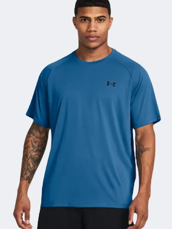 Funny T-Shirt for Men-Under Armour Tech 2 Men Training T-Shirt Photon Blue/Black