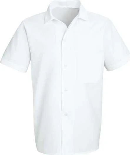 Luxury Button Down Shirts for Women-Chef Designs 5010 Button-Front Cook Shirt - White