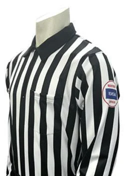 Long Sleeve Anime Shirts-KSHSAA Football 1" Referee Long Sleeve Shirt