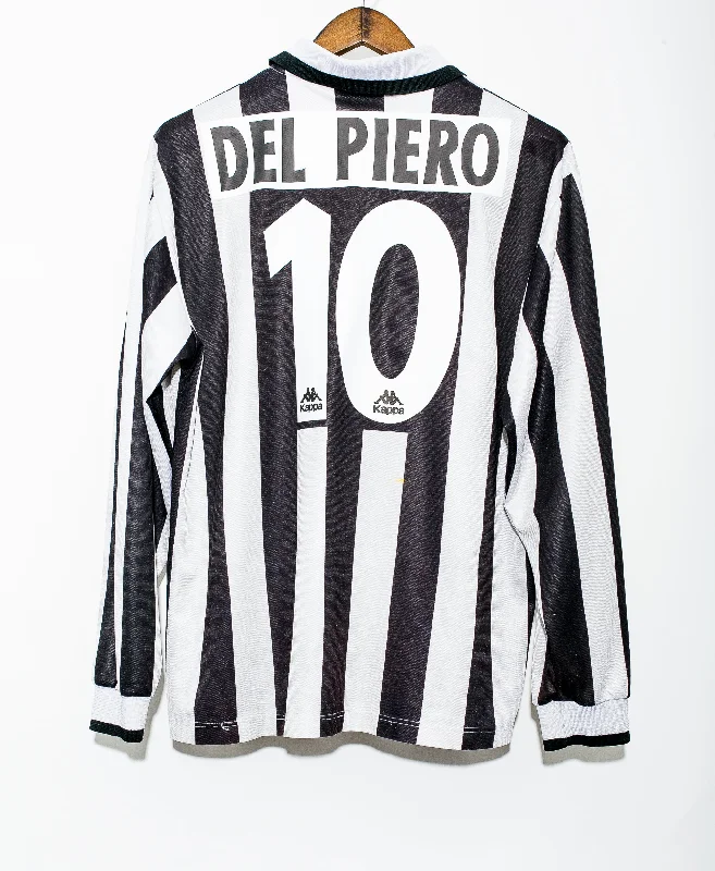 Long Sleeve Influencer Shirts-1995 Juventus Home Long Sleeve #10 Del Piero