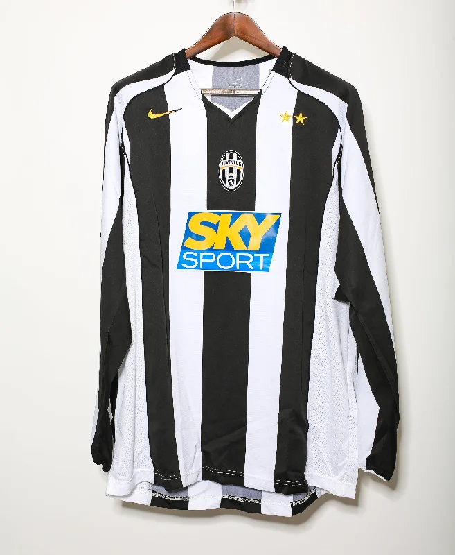 Long Sleeve Tattoo Artist Shirts-2004 - 2005 Juventus Home Long Sleeve BNWT ( XL )