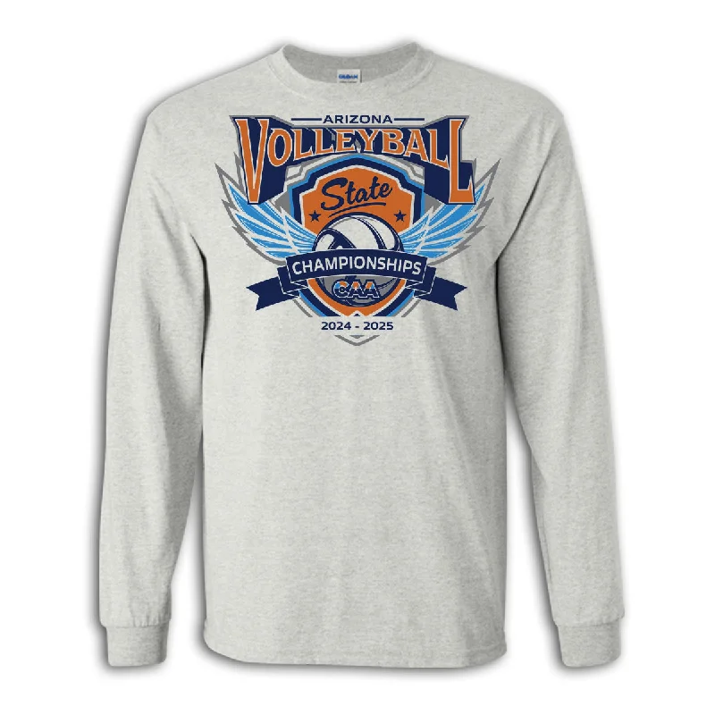 Long Sleeve Vacation Shirts-2024-25 CAA State Championship Volleyball Long Sleeve Shirt