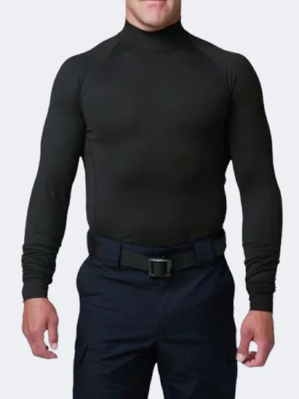 Long Sleeve Sweatshirts-5-11 Mock Men Tactical Long Sleeve Black