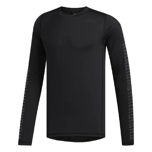 Long Sleeve Medical Shirts-Adidas Ask Ftd Gfx Ls Men Training Long Sleeve Black Fj5148