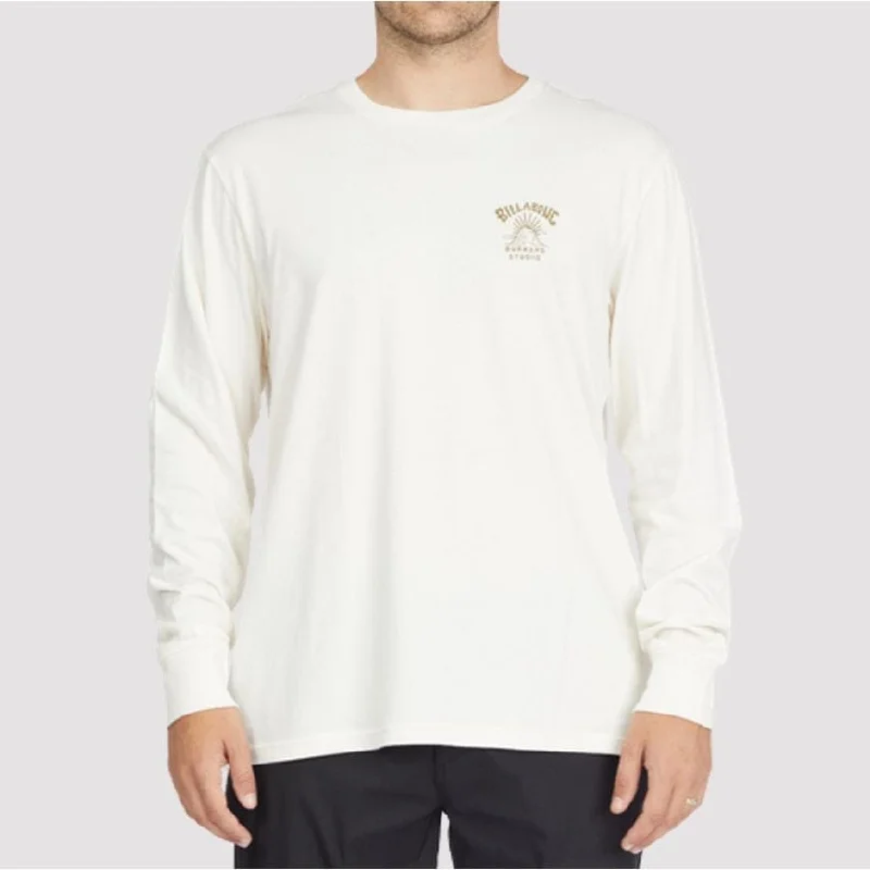 Long Sleeve Indie Shirts-Billabong Wetlands Arch Men Lifestyle Long Sleeve White