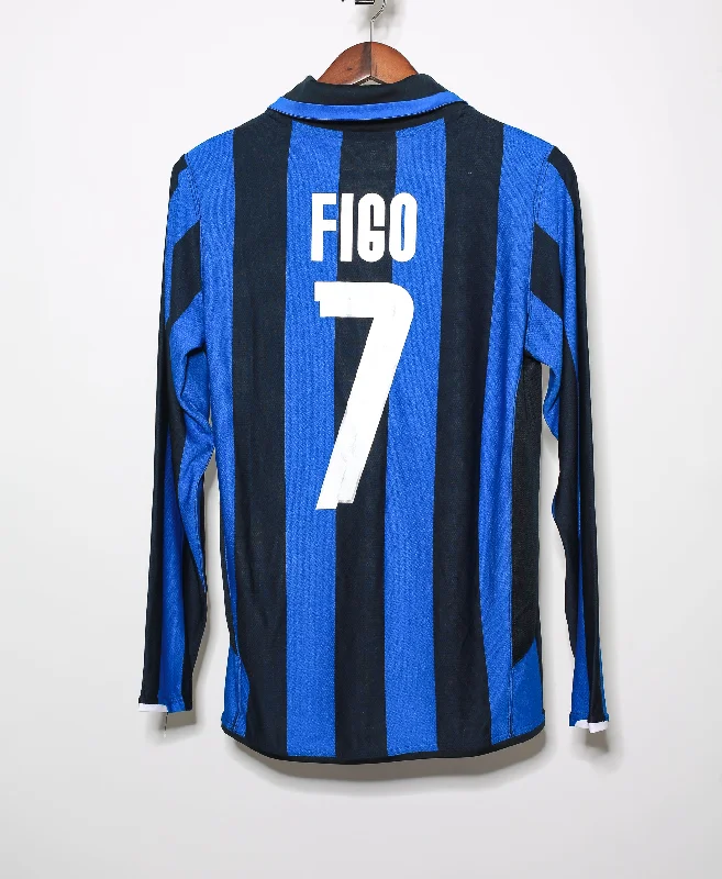 Long Sleeve Emo Shirts-Inter Milan Long Sleeve #7 Figo