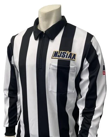 Long Sleeve Base Layer Shirts-NJSIAA Football/Lacrosse 2 1/4" Referee FOUL WEATHER Long Sleeve Shirt