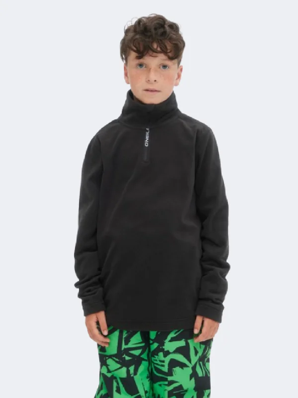 Long Sleeve V-Neck Shirts-ONeill JackS Boys Skiing Long Sleeve Black Out