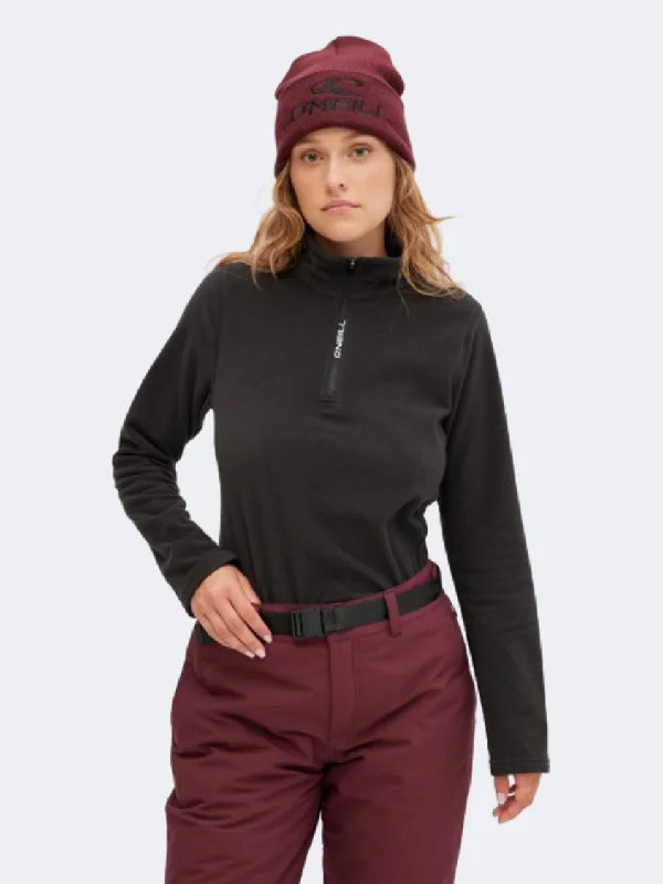 Long Sleeve Warm Shirts-ONeill JackS Women Skiing Long Sleeve Black Out