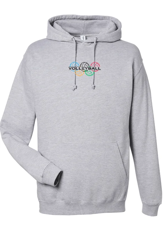 Long Sleeve Relaxed Fit Shirts-Olympic Volleyball Hoodie