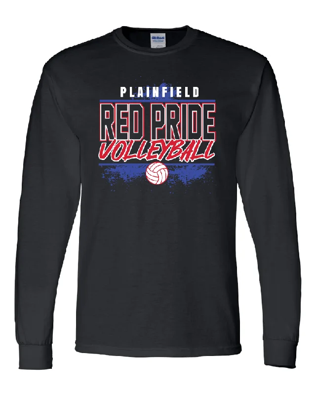 Long Sleeve Plaid Shirts-PCMS Volleyball Long Sleeve Shirt (Dri Fit or 50/50)