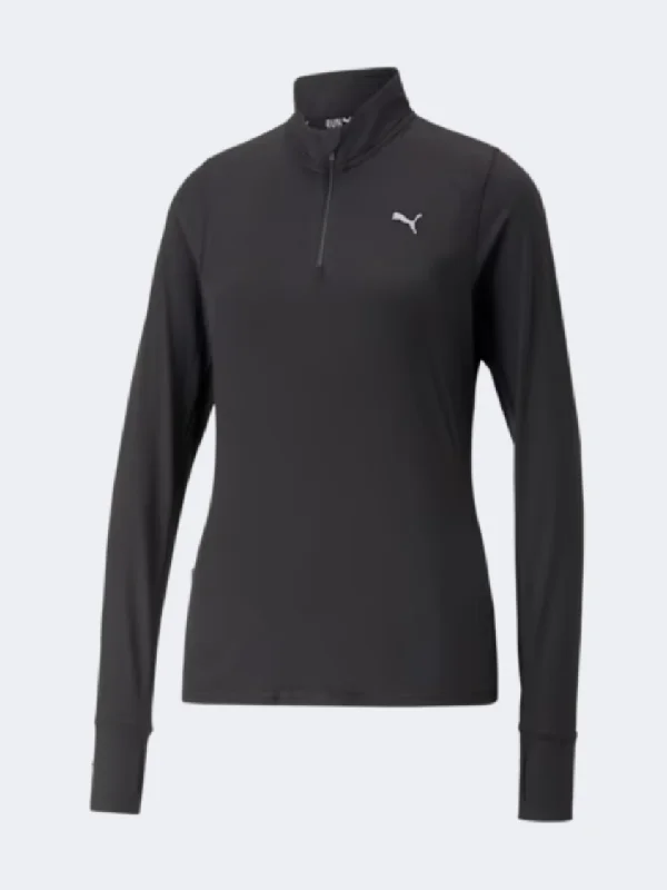 Long Sleeve Travel Shirts-Puma Run Favorite Women Running Long Sleeve Black