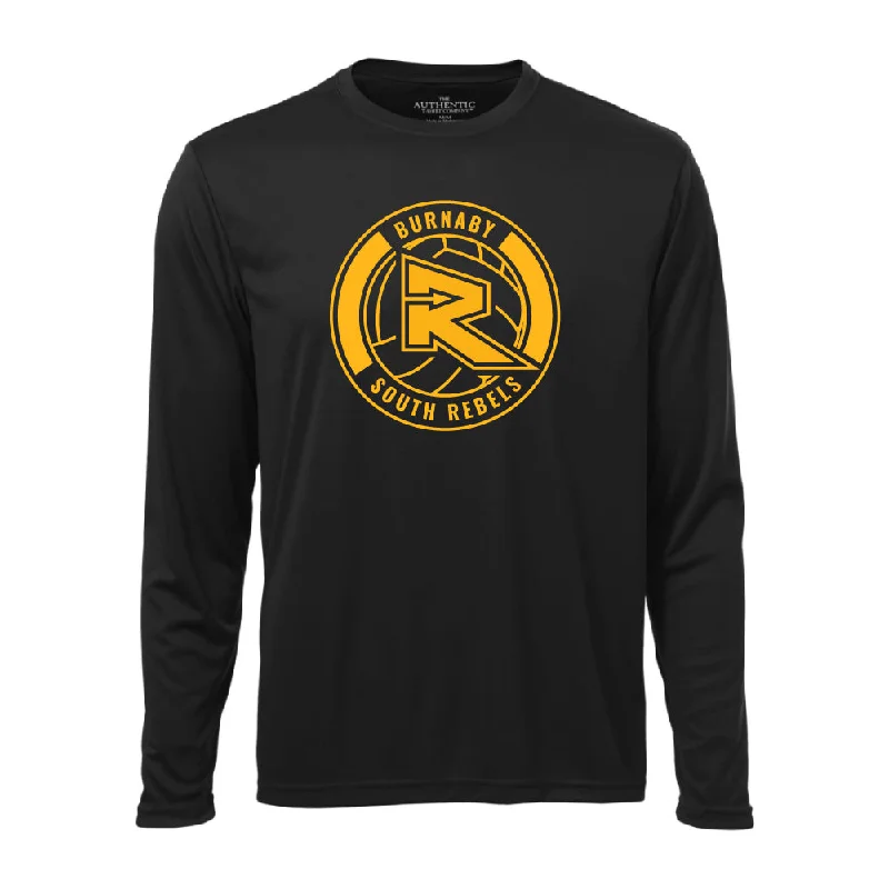 Long Sleeve Sweatshirts-Rebels Volleyball ATC™ Long Sleeve Performance Shirt - Black