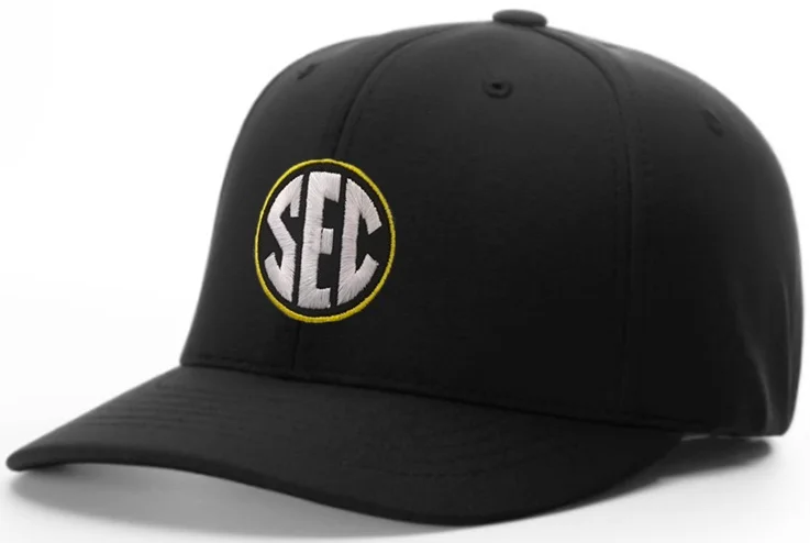 Thanksgiving Hat for Men-Richardson Black 8-Stitch Base Umpire Hat (SEC)