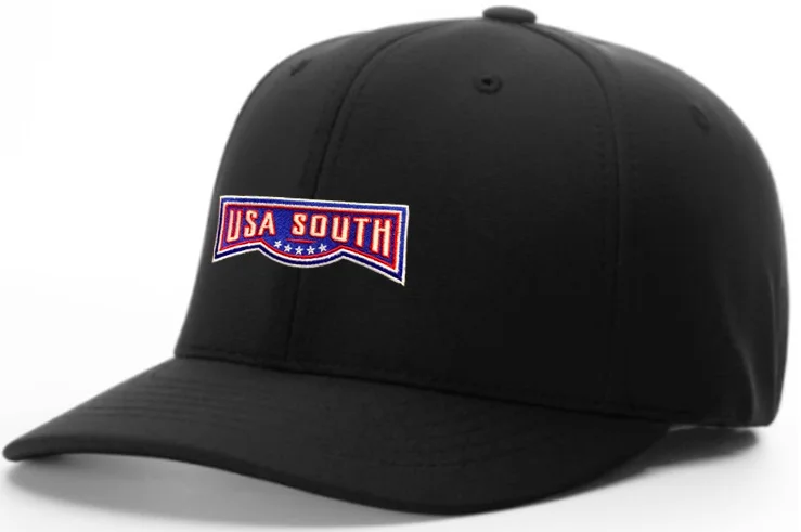 Christmas Hat for Men-Richardson Black 8-Stitch Base Umpire Hat (USA SOUTH)