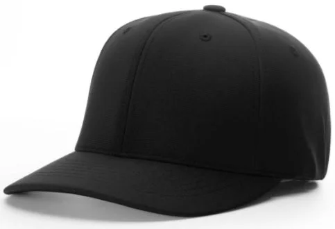 Beach Hat for Men-Richardson Black 8-Stitch Base Umpire Hat